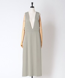 asetate twill pinafore dress(アセテートツイルピナフォアドレス)