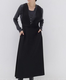 asetate twill pinafore dress(アセテートツイルピナフォアドレス)