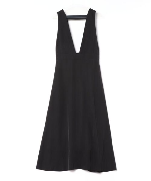 DRESSLAVE(ドレスレイブ)の「asetate twill pinafore dress(アセテートツイルピナフォアドレス)(ワンピース・レディース・ブラック/カーキ・38)」の18枚目の写真