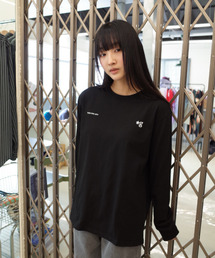 GRUNDEN（グルンデン）の「SMALL LOGO LONG SLEEVE T-SHIRT (BLACK)_G26BUJTS06（Tシャツ/カットソー）」