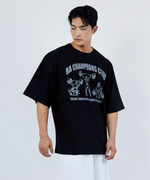 BATTRACT(バトラクト)の「ヒューマンズバベル オーバーサイズ 半袖Tシャツ ブラック(Tシャツ/カットソー・メンズ・ブラック・2/1)」の2枚目の写真