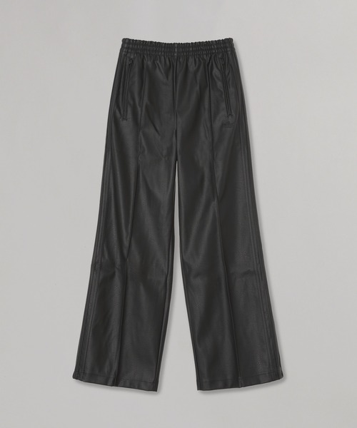 adidas(アディダス)の「FIREBIRD LOOSE PLEATHER PANT KU1806(その他パンツ・メンズ・ブラック・MEDIUM/SMALL)」の1枚目の写真