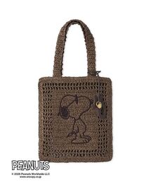 【PEANUTS】チャーム付きペーパートート
