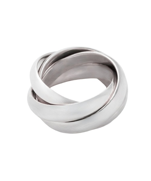 YArKA（ヤーカ）の「【YArKA/ヤーカ】quad 4layer volume ring [oasV4] / 4レイヤー甲丸ボリュームリング（リング・レディース・シルバー・#11/#13/#17/#15/#19）」の2枚目の写真