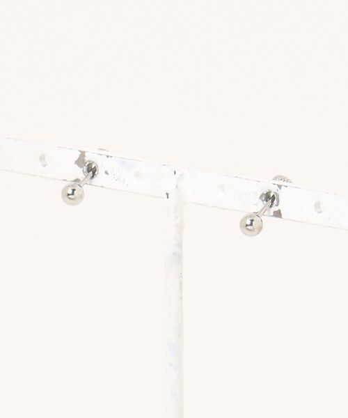 Cream dot.(クリームドット)の「【サージカルステンレス】プレシャスオパールのステンレス製ネジロック式ピアス(ピアス(両耳用)・レディース・シルバー/ゴールド・ONE SIZE)」の14枚目の写真