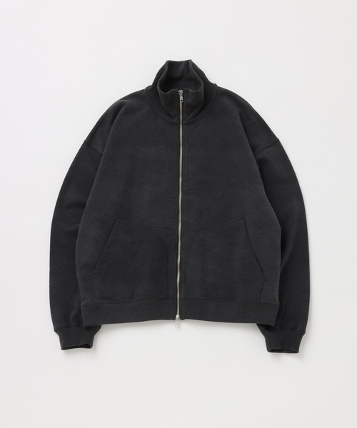 UNFOLLOW(アンフォロー)の「【FOLL / フォル】antique washed nep sweat zip jacket(その他アウター・メンズ・ブルー系その他/ブラック・3/2)」の1枚目の写真