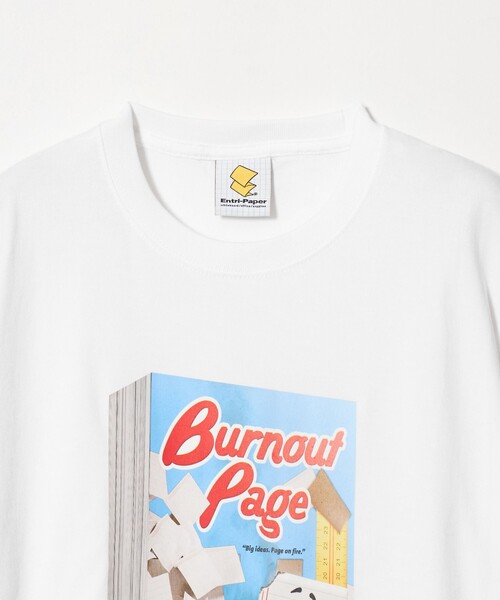 NICE WEATHER(ナイスウェザー)の「<Entripaper>バーンアウトページ Tシャツ(Tシャツ/カットソー・メンズ・ロイヤルブルー/ホワイト・XL/L/M)」の8枚目の写真