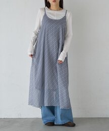 チェックキャミソールワンピース