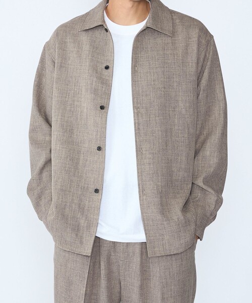 SHIPS(シップス)の「Comfy Line レギュラーカラー シャツ(シャツ/ブラウス・メンズ・ベージュ/チャコールグレー/ネイビー・SMALL/MEDIUM/LARGE/X-LARGE)」の7枚目の写真