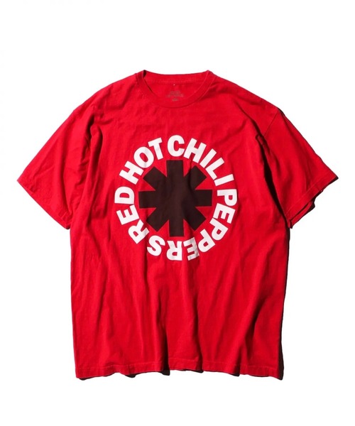 THRIFTY LOOK(スリフティールック)の「THRIFTY LOOK / THRIFTY "RED HOT CHILI PEPPERS" TEE(Tシャツ/カットソー・メンズ・ブラック系その他/レッド/ブラック・LARGE/MEDIUM/X-LARGE)」の1枚目の写真