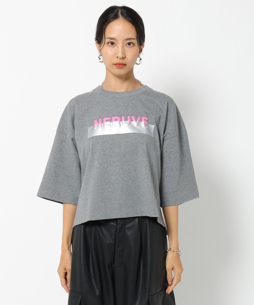 HEREIAM(ヘレイアム)の「【HEREIAM】フォームロゴハーフスリーブT(Tシャツ/カットソー・レディース・ホワイト/グレー系/ピンク系/ブラック・FREE)」の12枚目の写真
