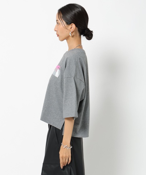 HEREIAM(ヘレイアム)の「【HEREIAM】フォームロゴハーフスリーブT(Tシャツ/カットソー・レディース・ホワイト/グレー系/ピンク系/ブラック・FREE)」の13枚目の写真