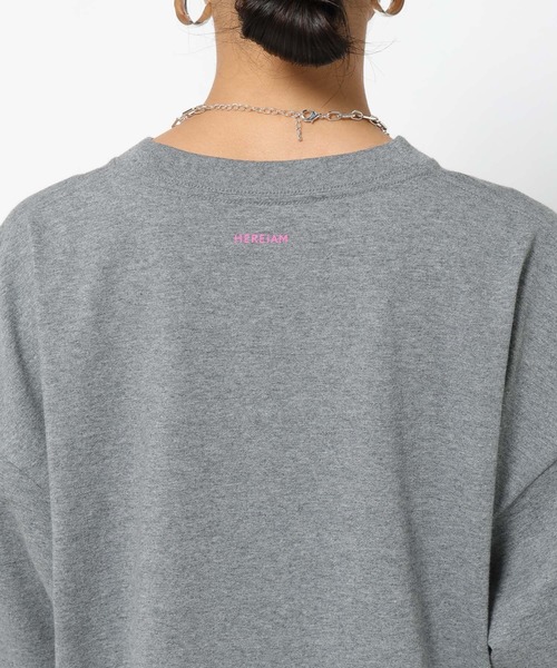 HEREIAM(ヘレイアム)の「【HEREIAM】フォームロゴハーフスリーブT(Tシャツ/カットソー・レディース・ホワイト/グレー系/ピンク系/ブラック・FREE)」の15枚目の写真