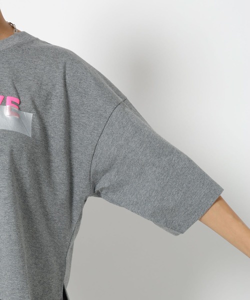 HEREIAM(ヘレイアム)の「【HEREIAM】フォームロゴハーフスリーブT(Tシャツ/カットソー・レディース・ホワイト/グレー系/ピンク系/ブラック・FREE)」の17枚目の写真