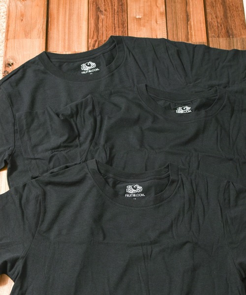 FRUIT OF THE LOOM(フルーツオブザルーム)の「【es】【FRUIT OF THE LOOM】天竺TC Tシャツ【3枚セット】(Tシャツ/カットソー・レディース・ブラック/ホワイト・LARGE/MEDIUM/X-LARGE)」の9枚目の写真