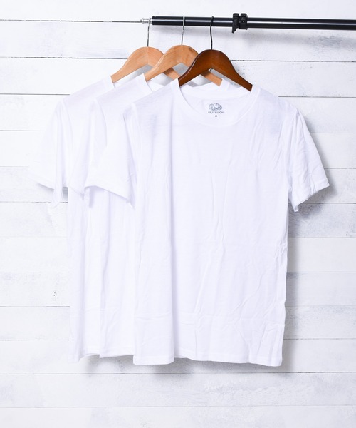 FRUIT OF THE LOOM(フルーツオブザルーム)の「【es】【FRUIT OF THE LOOM】天竺TC Tシャツ【3枚セット】(Tシャツ/カットソー・レディース・ブラック/ホワイト・LARGE/MEDIUM/X-LARGE)」の4枚目の写真