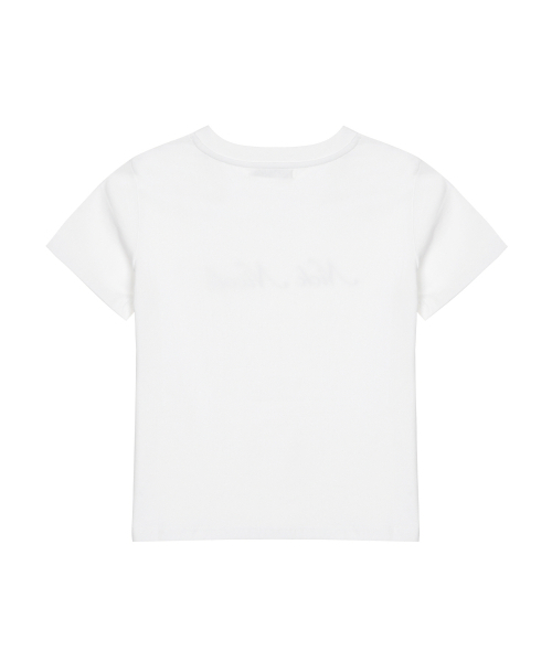 NICK&NICOLE(ニックアンドニコール)の「NICOLE LOGO GRAPHIC HALF TOP_WHITE(Tシャツ/カットソー・レディース・その他・FREE)」の2枚目の写真