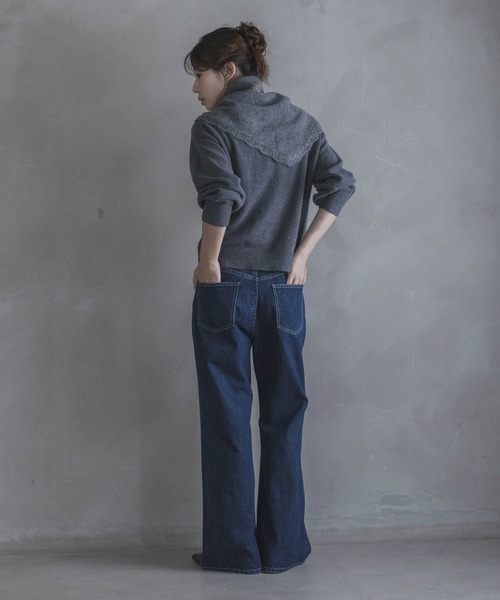 URBAN RESEARCH Sonny Label(アーバンリサーチサニーレーベル)の「ブーツカットデニム(デニムパンツ・レディース・インディゴブルー/ライトインディゴブルー・34/36/38)」の9枚目の写真