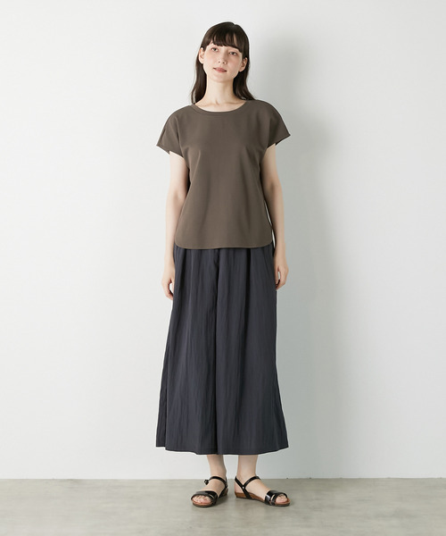 LOGEMENT DE CLAIRE(ロジュモンドクレール)の「【LOURMARIN】イージーキュロットパンツ(その他パンツ・レディース・ベージュ/ネイビー/ピンクベージュ・FREE)」の9枚目の写真