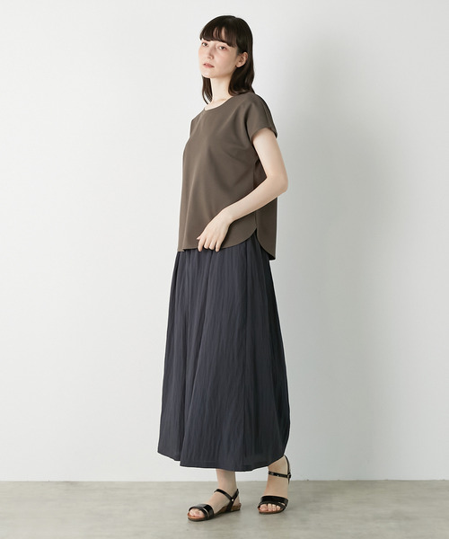 LOGEMENT DE CLAIRE(ロジュモンドクレール)の「【LOURMARIN】イージーキュロットパンツ(その他パンツ・レディース・ベージュ/ネイビー/ピンクベージュ・FREE)」の5枚目の写真
