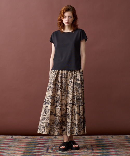 LOGEMENT DE CLAIRE(ロジュモンドクレール)の「【LOURMARIN】イージーキュロットパンツ(その他パンツ・レディース・ベージュ/ネイビー/ピンクベージュ・FREE)」の7枚目の写真