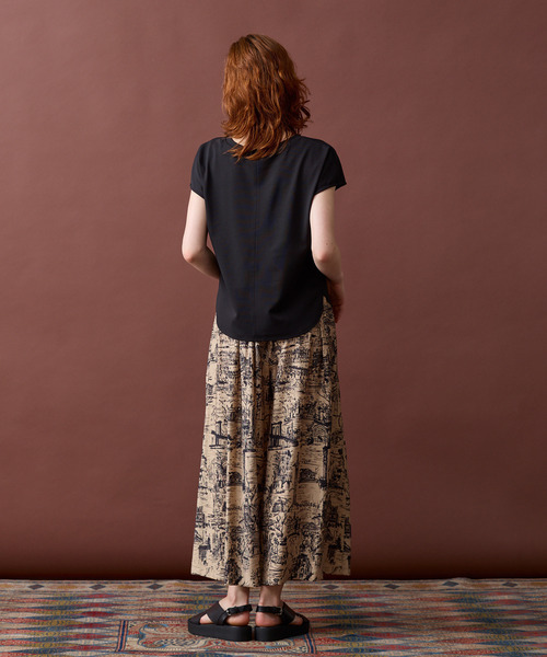 LOGEMENT DE CLAIRE(ロジュモンドクレール)の「【LOURMARIN】イージーキュロットパンツ(その他パンツ・レディース・ベージュ/ネイビー/ピンクベージュ・FREE)」の8枚目の写真