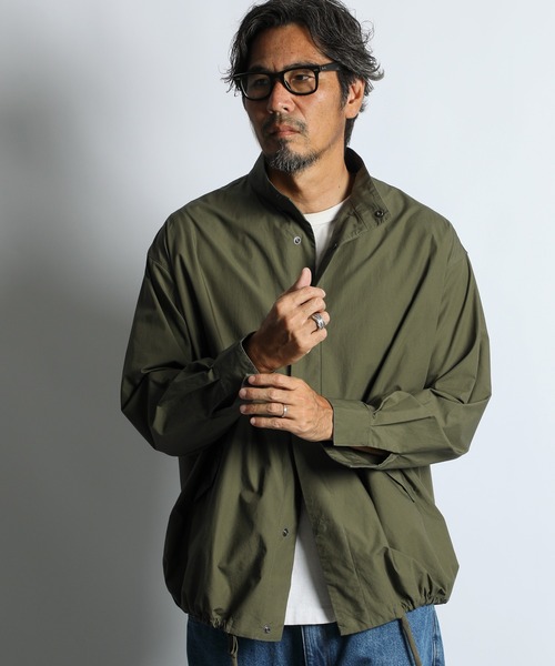 The DUFFER of ST.GEORGE(ザダファーオブセントジョージ)の「【WEB限定アイテム】SHORT MODS SHIRT:ショートモッズシャツ / シャツアウター / ライトアウター(ミリタリージャケット・メンズ・ブラック/カーキ・X-LARGE/LARGE/MEDIUM/SMALL)」の3枚目の写真