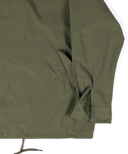 The DUFFER of ST.GEORGE(ザダファーオブセントジョージ)の「【WEB限定アイテム】SHORT MODS SHIRT:ショートモッズシャツ / シャツアウター / ライトアウター(ミリタリージャケット・メンズ・ブラック/カーキ・X-LARGE/LARGE/MEDIUM/SMALL)」の14枚目の写真