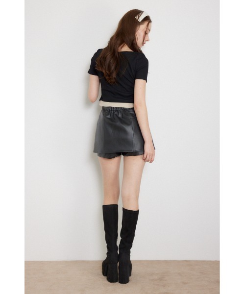 rienda(リエンダ)の「フロントリボンカットトップス 夏服 秋服(Tシャツ/カットソー・レディース・グレー/ブラウン/ブラック・FREE)」の22枚目の写真