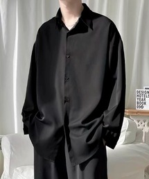 ampm（エーエムピーエム）の「ビッグシルエットドレープレギュラーカラーシャツ（シャツ/ブラウス）」