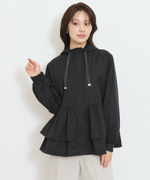 WILLSELECTION(ウィルセレクション)の「ギャザーペプラムブルゾン(その他アウター・レディース・ブラック/ピンク/ベージュ・FREE)」の2枚目の写真