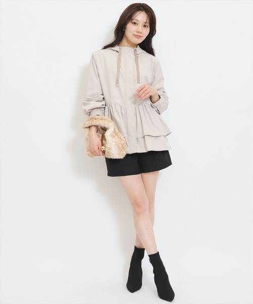 WILLSELECTION(ウィルセレクション)の「ギャザーペプラムブルゾン(その他アウター・レディース・ブラック/ピンク/ベージュ・FREE)」の14枚目の写真