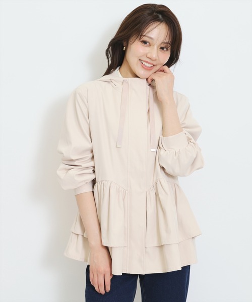 WILLSELECTION(ウィルセレクション)の「ギャザーペプラムブルゾン(その他アウター・レディース・ブラック/ピンク/ベージュ・FREE)」の8枚目の写真