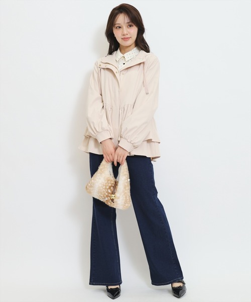 WILLSELECTION(ウィルセレクション)の「ギャザーペプラムブルゾン(その他アウター・レディース・ブラック/ピンク/ベージュ・FREE)」の10枚目の写真