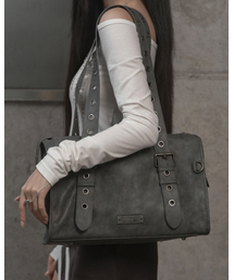 KHAKIPOINT（カーキポイント）の「Eyelet Belt Bag (gray)（ショルダーバッグ）」