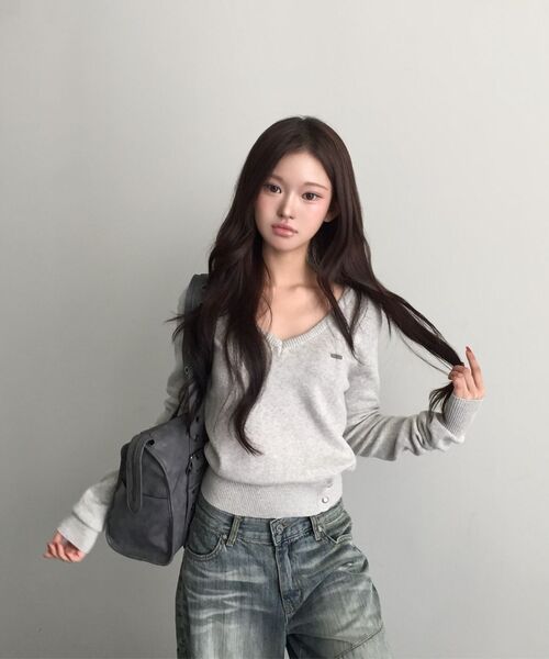 KHAKIPOINT（カーキポイント）の「Eyelet Belt Bag (gray)（ショルダーバッグ・レディース・その他・FREE）」の4枚目の写真