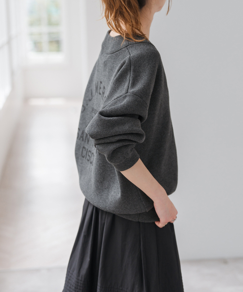 Spick & Span(スピックアンドスパン)の「《WEB限定 / 追加》J.J.Mercer / ジェイジェイマーサー 別注 Vネックプルオーバー(ニット/セーター・レディース・チャコールグレー・FREE)」の7枚目の写真