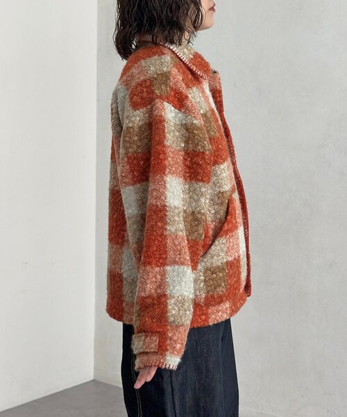 CPCM(シーピーシーエム)の「ハンドステッチブークレシャツジャケット(その他アウター・メンズ・オレンジ/ネイビー・LARGE/MEDIUM)」の12枚目の写真