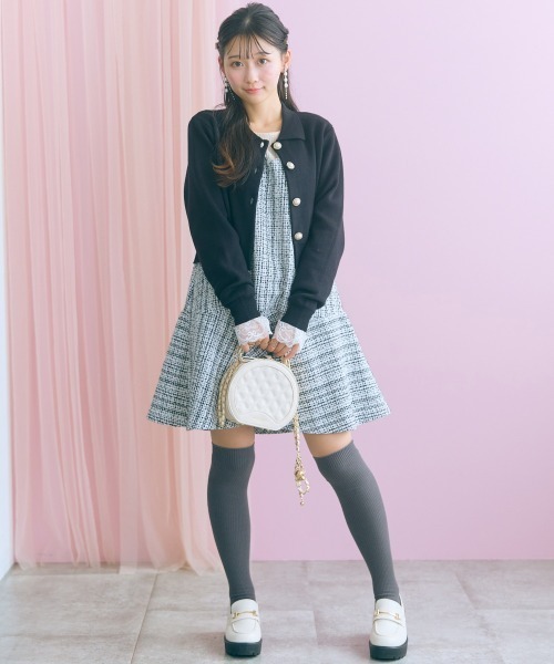 marun(マルン)の「<大きいサイズ>袖口リボンレーステレコリブカットソートップス marun(Tシャツ/カットソー・レディース・アイボリー/チャコールグレー/ピンク系・4L/3L/L/LL/5L)」の17枚目の写真