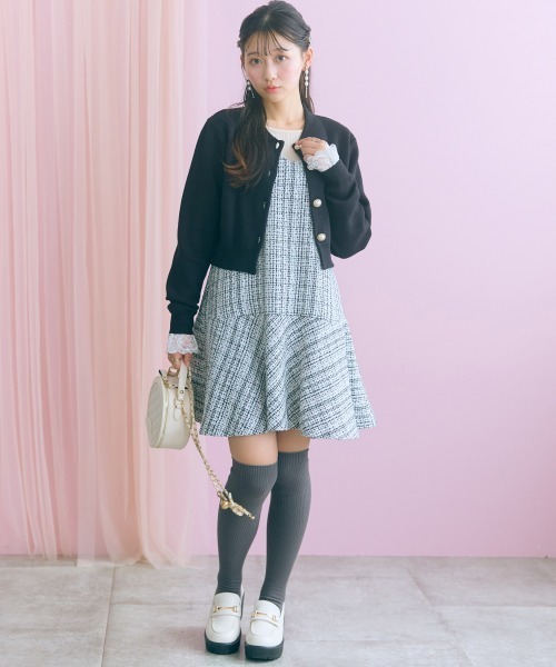 marun(マルン)の「<大きいサイズ>袖口リボンレーステレコリブカットソートップス marun(Tシャツ/カットソー・レディース・アイボリー/チャコールグレー/ピンク系・4L/3L/L/LL/5L)」の18枚目の写真