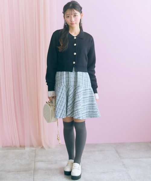 marun(マルン)の「<大きいサイズ>袖口リボンレーステレコリブカットソートップス marun(Tシャツ/カットソー・レディース・アイボリー/チャコールグレー/ピンク系・4L/3L/L/LL/5L)」の19枚目の写真