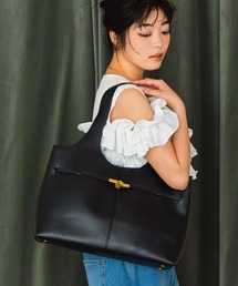 【LA MARGE】【 A4対応 】フロントベルトデザイン トートバッグ / レディース ショルダーバッグ 通勤 通学