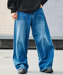 FREAK'S STORE（フリークスストア）の「限定展開 ワイド ストレート デニムパンツ（その他パンツ）」