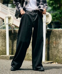 FREAK'S STORE（フリークスストア）の「限定展開 ワイド ストレート デニムパンツ（その他パンツ）」