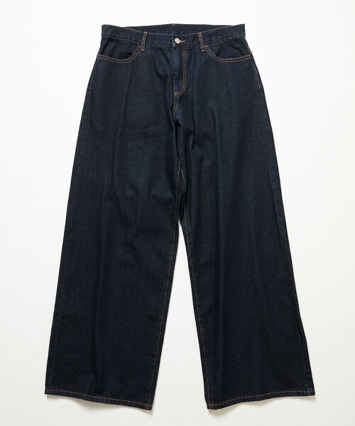 FREAK'S STORE(フリークスストア)の「限定展開 ワイド ストレート デニムパンツ(その他パンツ・メンズ・チャコールグレー/ブラック/ネイビー/ブルー・SMALL/MEDIUM/LARGE)」の14枚目の写真
