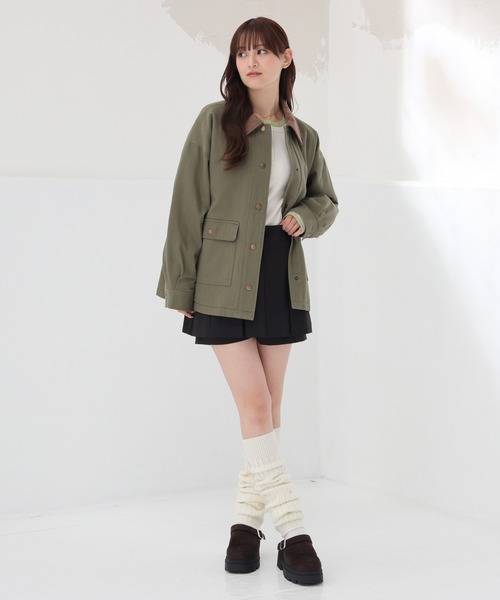 Honeys(ハニーズ)の「カバーオール(カバーオール・レディース・ベージュ/カーキ/ブラック・L/S/LL/M)」の9枚目の写真