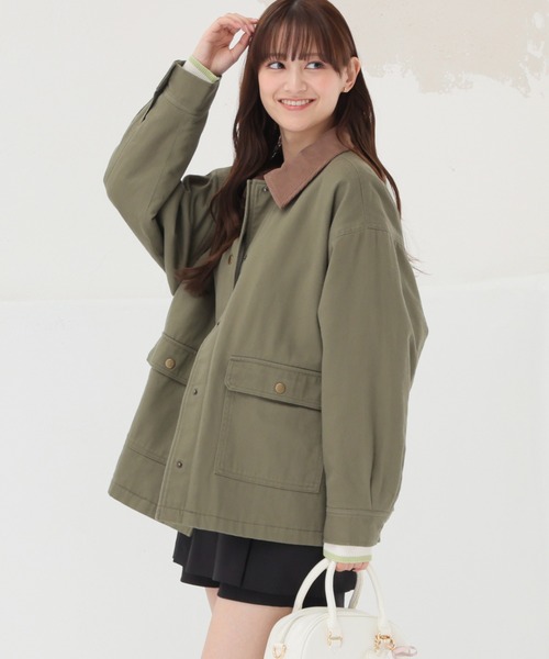 Honeys(ハニーズ)の「カバーオール(カバーオール・レディース・ベージュ/カーキ/ブラック・L/S/LL/M)」の11枚目の写真