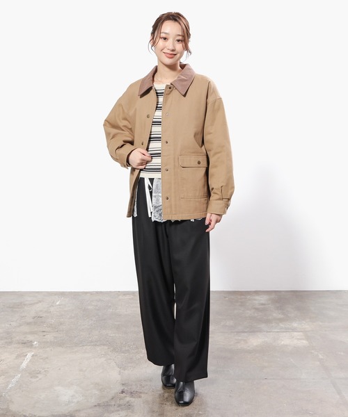 Honeys(ハニーズ)の「カバーオール(カバーオール・レディース・ベージュ/カーキ/ブラック・L/S/LL/M)」の15枚目の写真