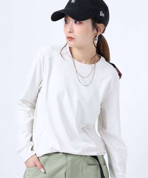 ICEPEAK(アイスピーク)の「BOLOGNA WOMEN 長袖Tシャツ(Tシャツ/カットソー・レディース・ブラック/ライトピンク・M/L)」の1枚目の写真