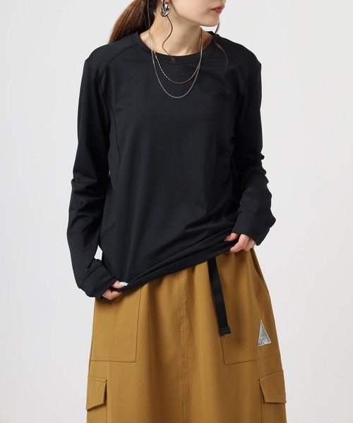 ICEPEAK(アイスピーク)の「BOLOGNA WOMEN 長袖Tシャツ(Tシャツ/カットソー・レディース・ブラック/ライトピンク・M/L)」の2枚目の写真
